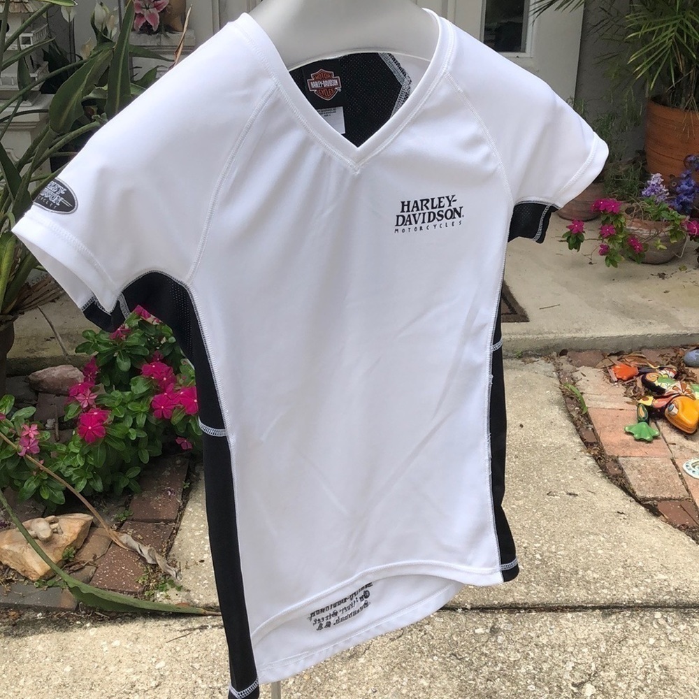WOMENS White Harley Davidson shirt Savannah Georgia size small - Picture 2 of 9
